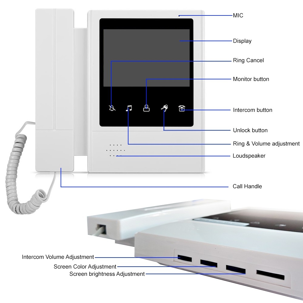 Sistema De Intercomunicador De - Smart Doorbell Wired avaliação e preço