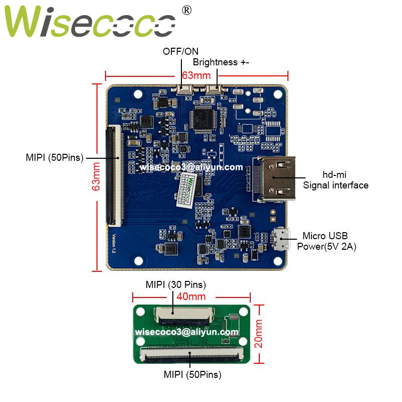 Wisecoco 4 Polegada 720x720 di - Home Automation Raspberry Pi avaliação e preço