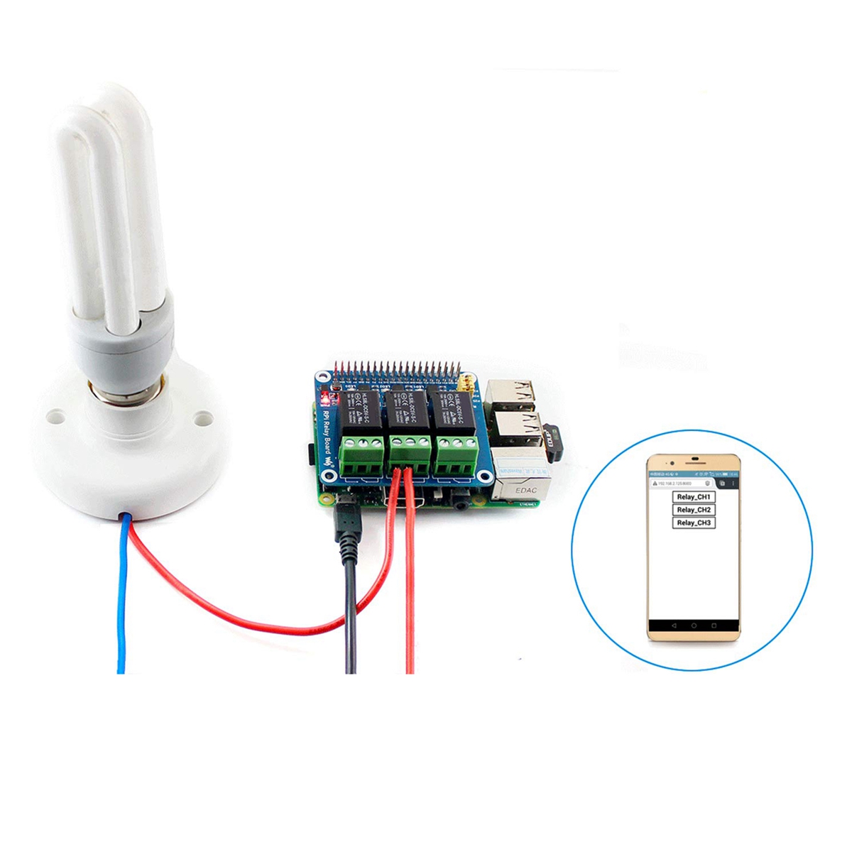 Módulo de Relé Waveshare 5V de - Pi Zero W Board avaliação e preço