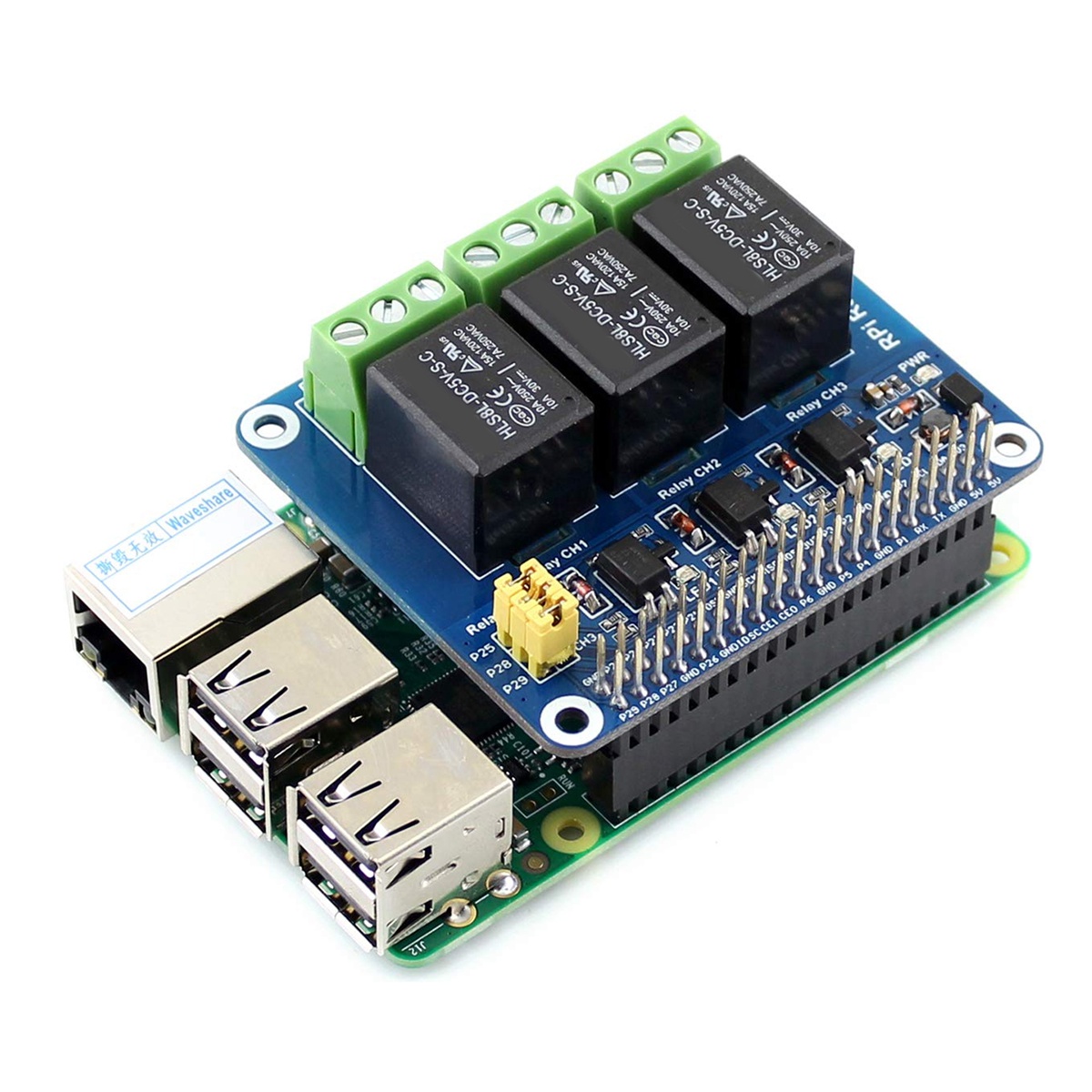 Módulo de Relé Waveshare 5V de - Pi Zero W Board avaliação e preço