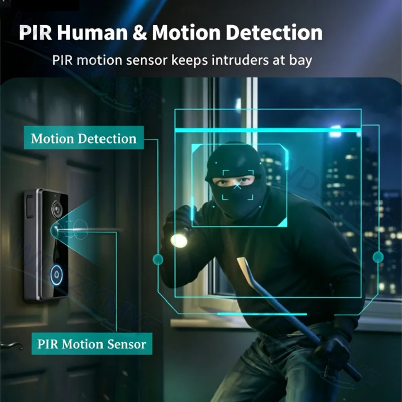 Nova Campainha Sem Fio à Prova - Smart Doorbell Wired avaliação e preço